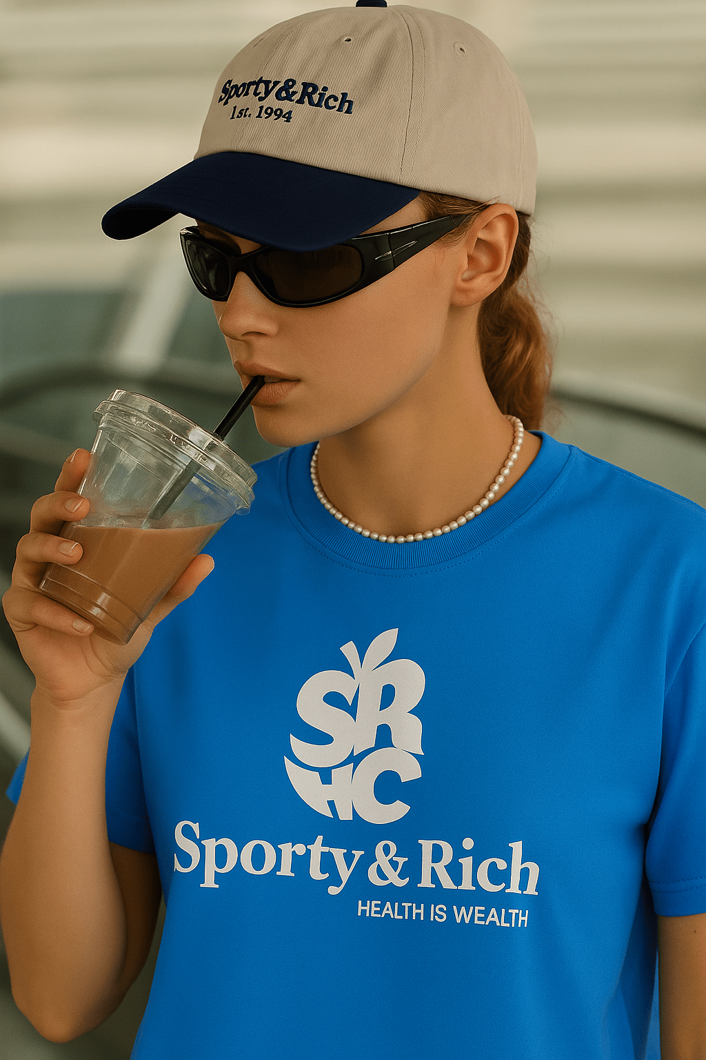 Sporty & Rich Apple Tee - NOISEPLUG