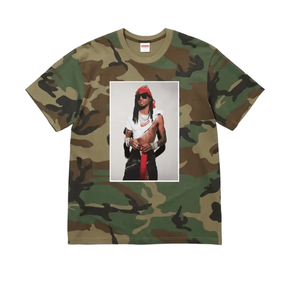 Supreme Playboi Carti Tee Camo - NOISEPLUG