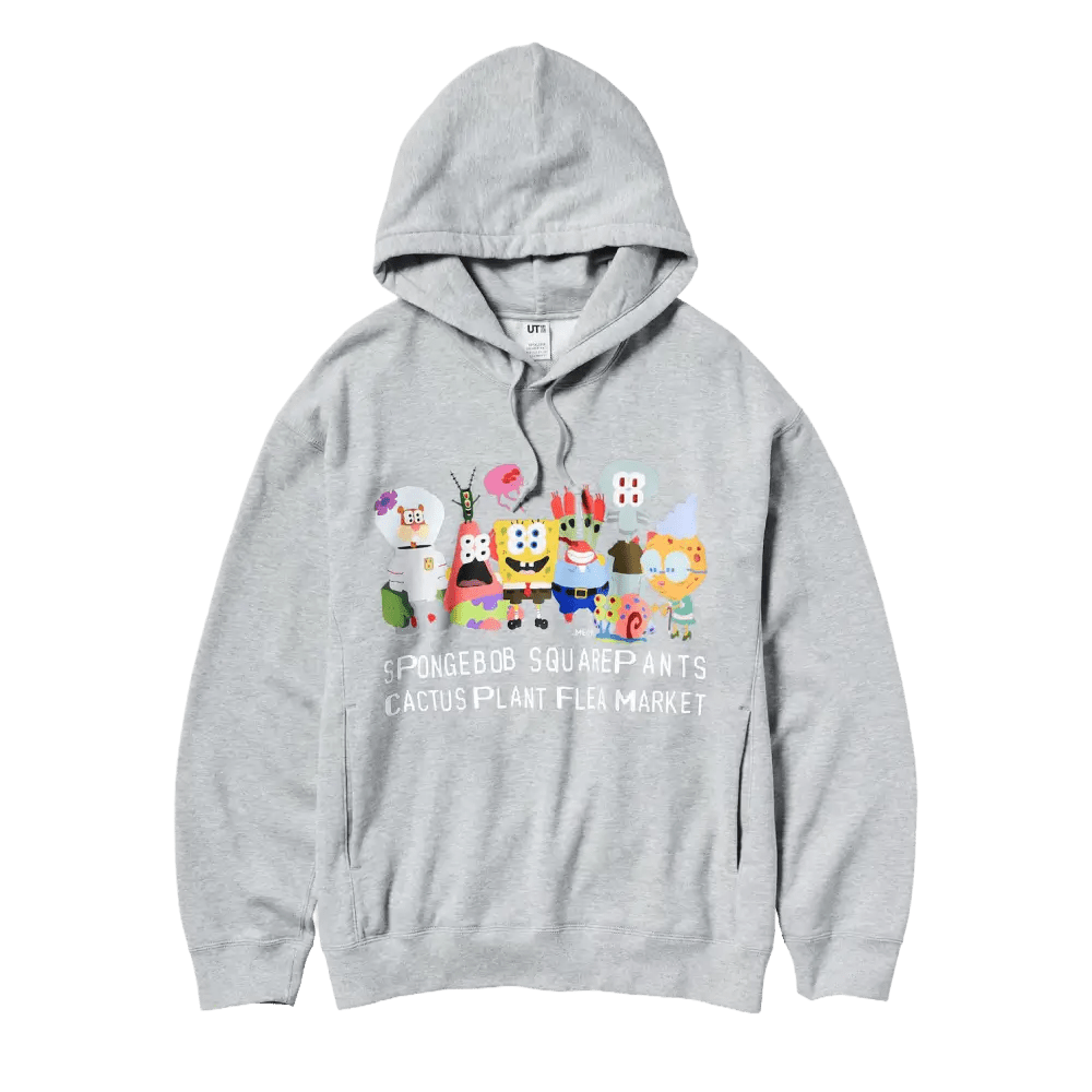 Uniqlo x CPFM Spongebob Squarepants Hoodie Gray - NOISEPLUG