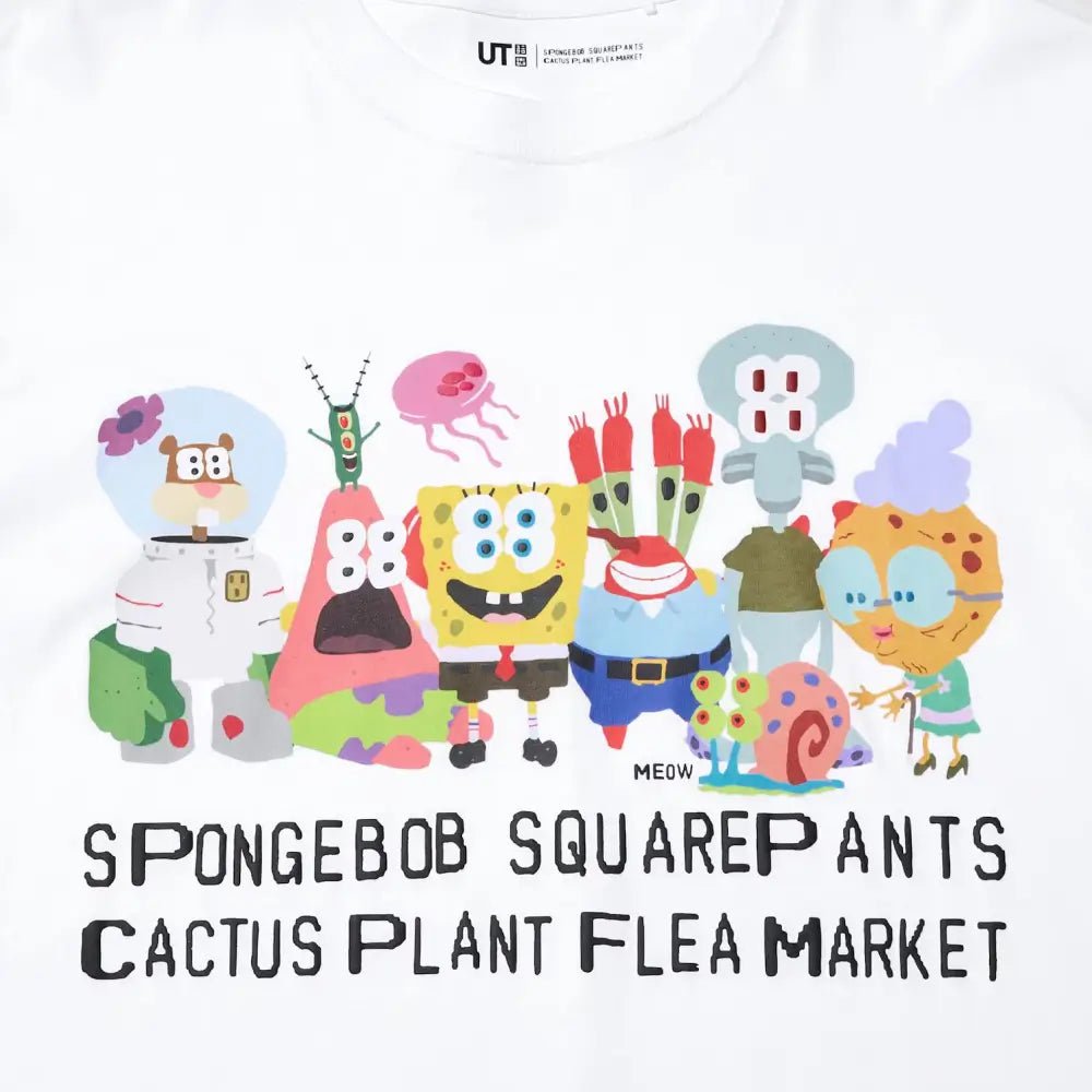 Uniqlo x CPFM Spongebob Squarepants UT Graphic II T-Shirt White - NOISEPLUG