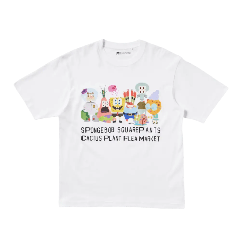 Uniqlo x CPFM Spongebob Squarepants UT Graphic II T-Shirt White - NOISEPLUG