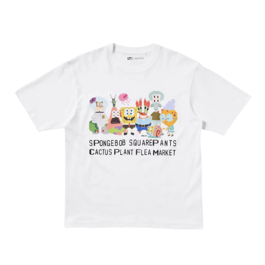 Uniqlo x CPFM Spongebob Squarepants UT Graphic II T-Shirt White - NOISEPLUG