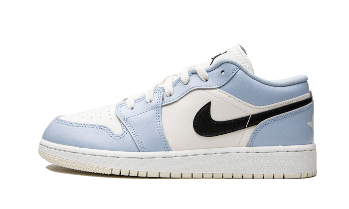 Jordan 1 Low Ice Blue Black (GS) - NOISE PLUG