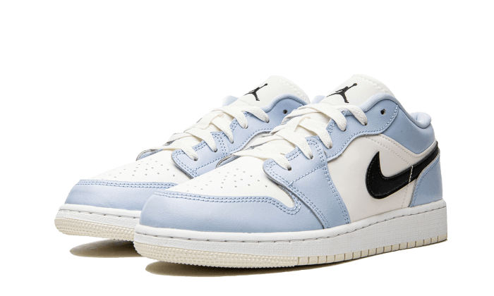 Jordan 1 Low Ice Blue Black (GS) - NOISE PLUG