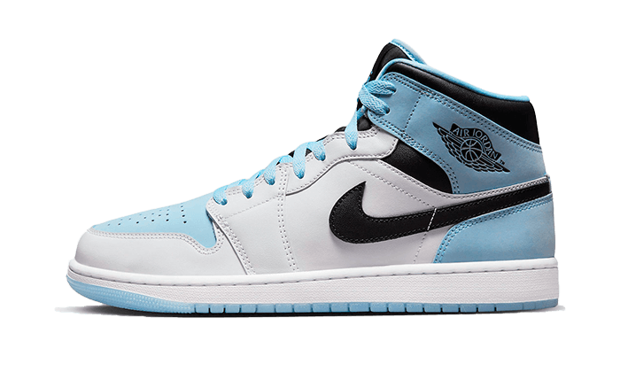 Jordan 1 Mid Ice Blue Black - NOISE PLUG