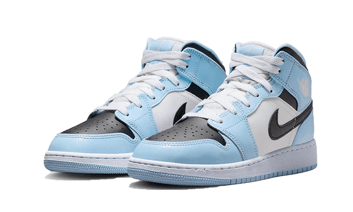 Jordan 1 Mid Ice Blue (GS) - NOISE PLUG