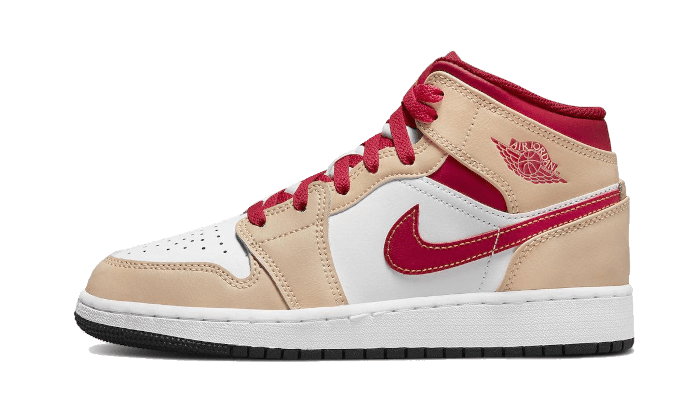 Jordan 1 Mid Light Curry Cardinal - NOISE PLUG