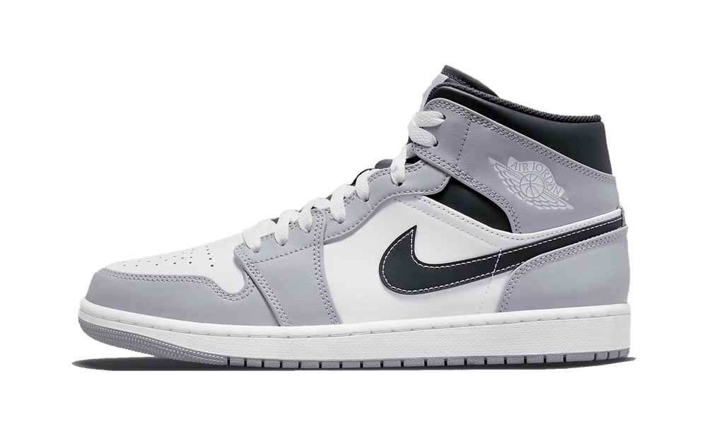 Jordan 1 Mid Light Smoke Grey Anthracite - NOISE PLUG