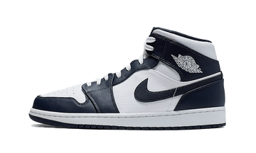 Jordan 1 Mid White Metallic Gold Obsidian
