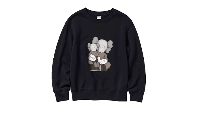 Kaws x Uniqlo Black Sweatshirt - NOISEPLUG