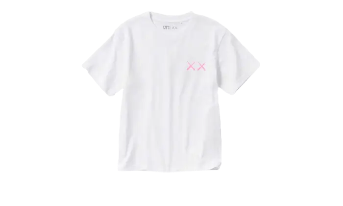 Kaws x Uniqlo White Pink Tee - NOISEPLUG