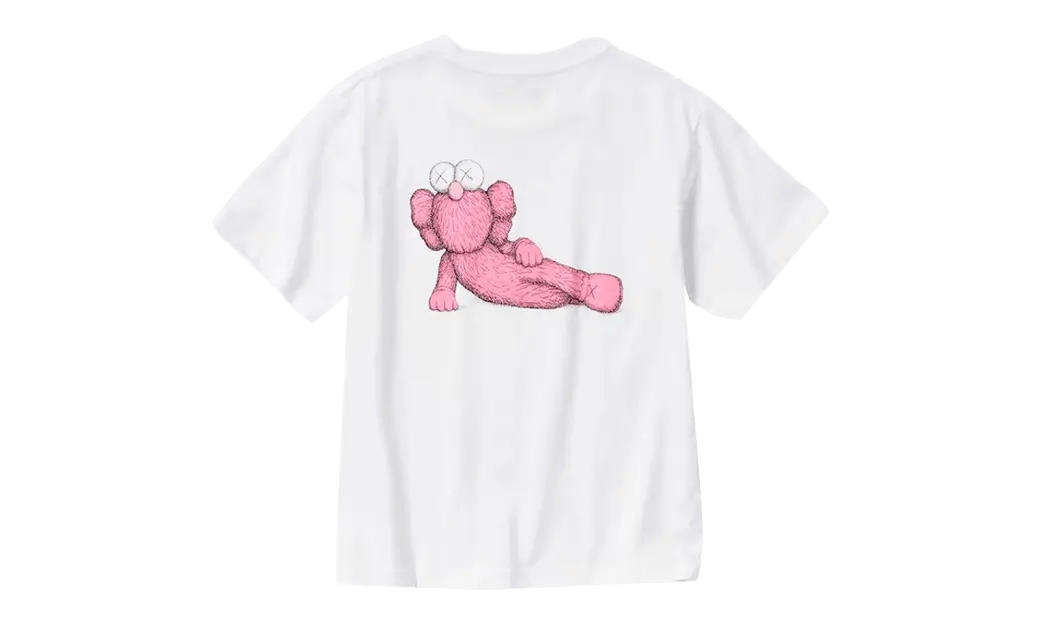 Kaws x Uniqlo White Pink Tee - NOISEPLUG