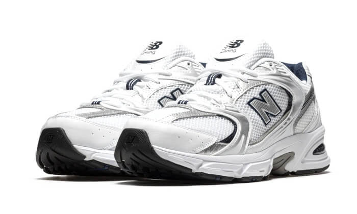 New Balance 530 White Silver Navy - NOISE PLUG