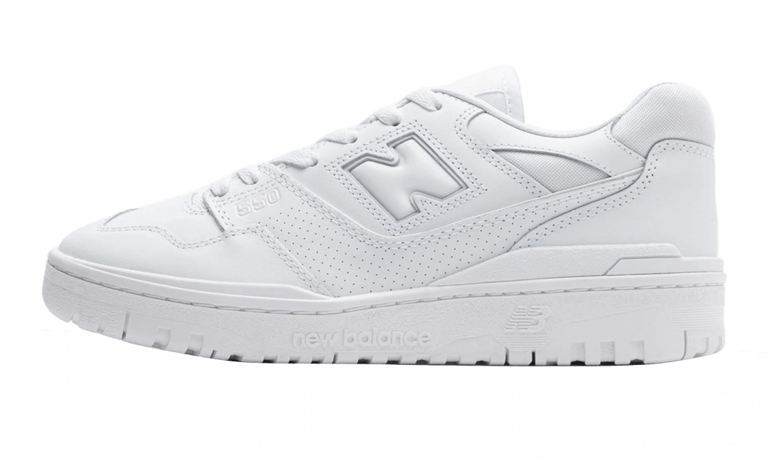 New Balance 550 Triple White GS - NOISE PLUG