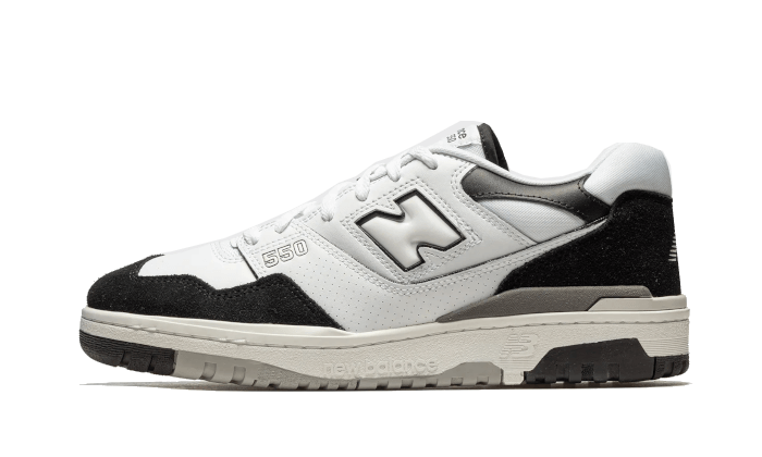 New Balance 550 White Black Rain Cloud - NOISE PLUG