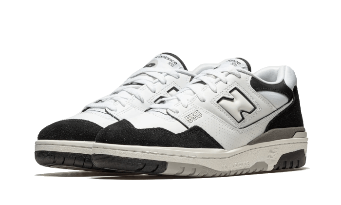 New Balance 550 White Black Rain Cloud - NOISE PLUG