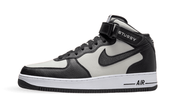 Nike Air Force 1 Mid Stussy Light Bone Black