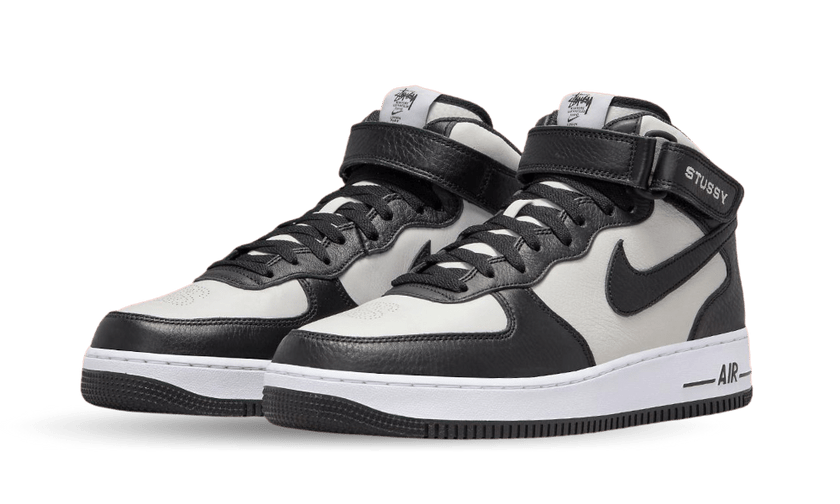 Nike Air Force 1 Mid Stussy Light Bone Black