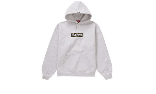 Supreme Box Logo Hoodie Ash Grey (FW23) - NOISEPLUG